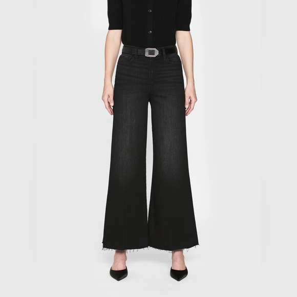 NWT Frame Denim crop palazzo jeans in Tilt Raw After size 26 - Picture 2 of 4